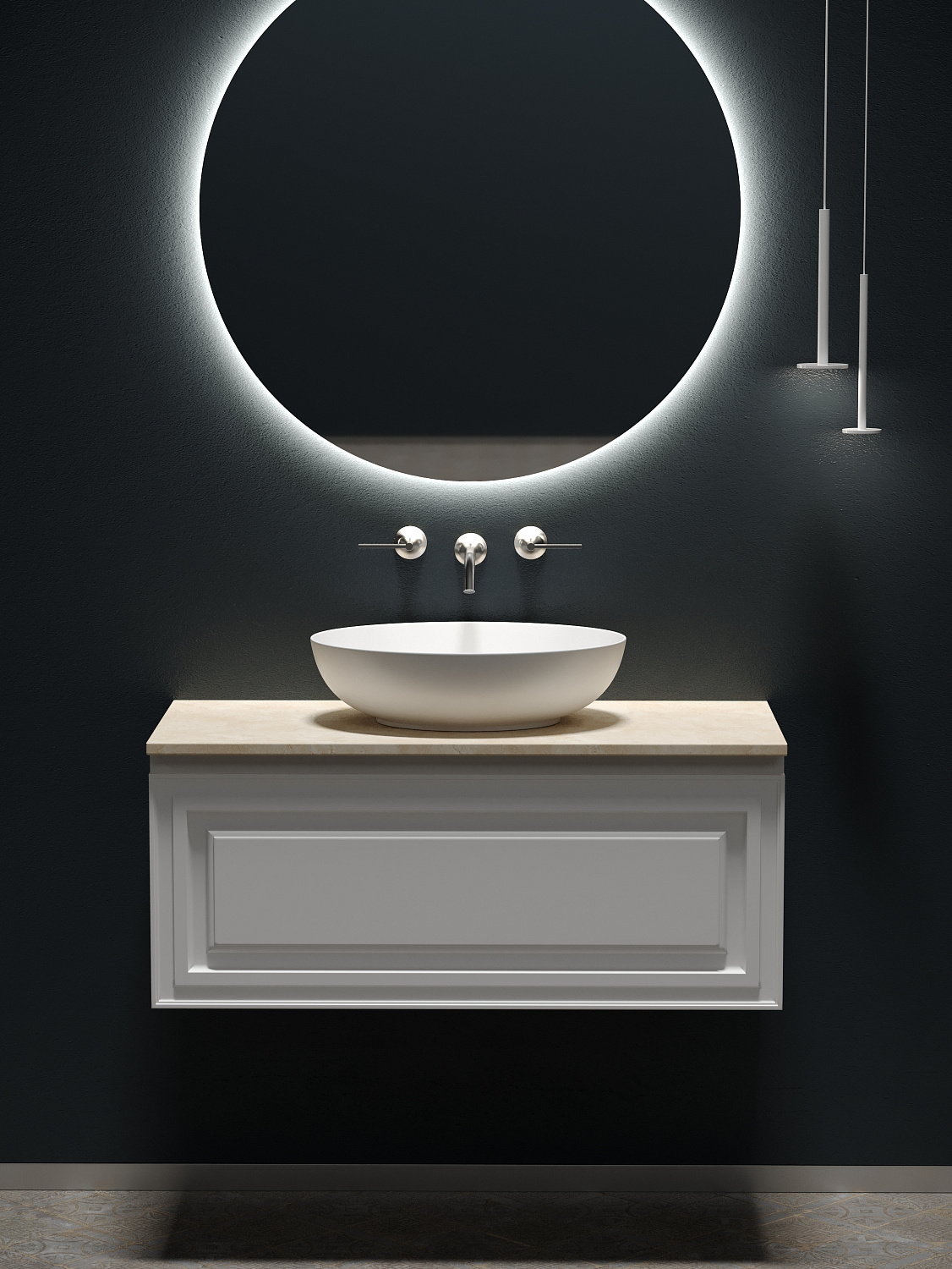 Sancos Столешница 100x46x2,1h см, цвет: kreman TT100A2