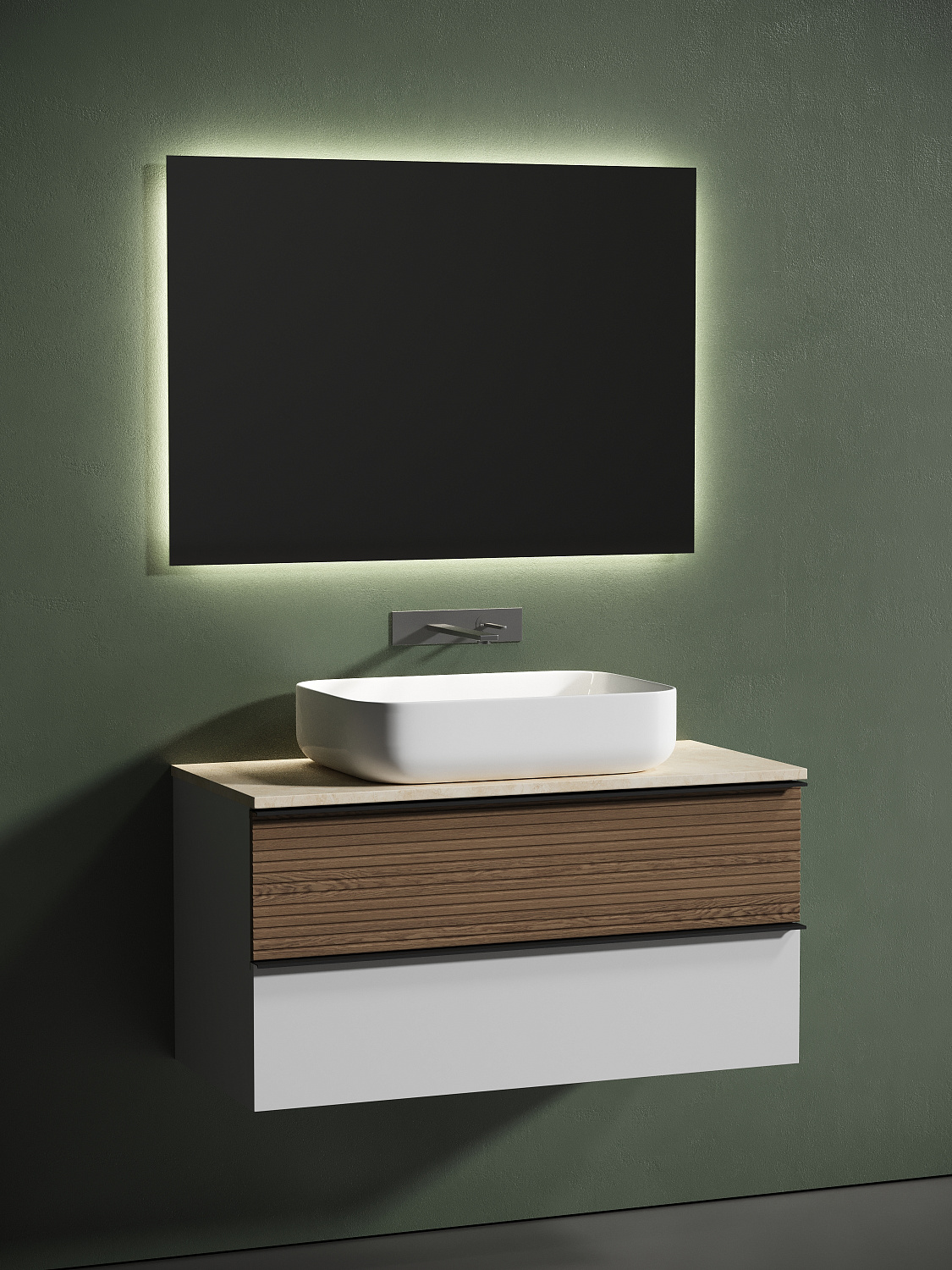 Sancos Столешница 100x46x2,1h см, цвет: kreman TT100A2