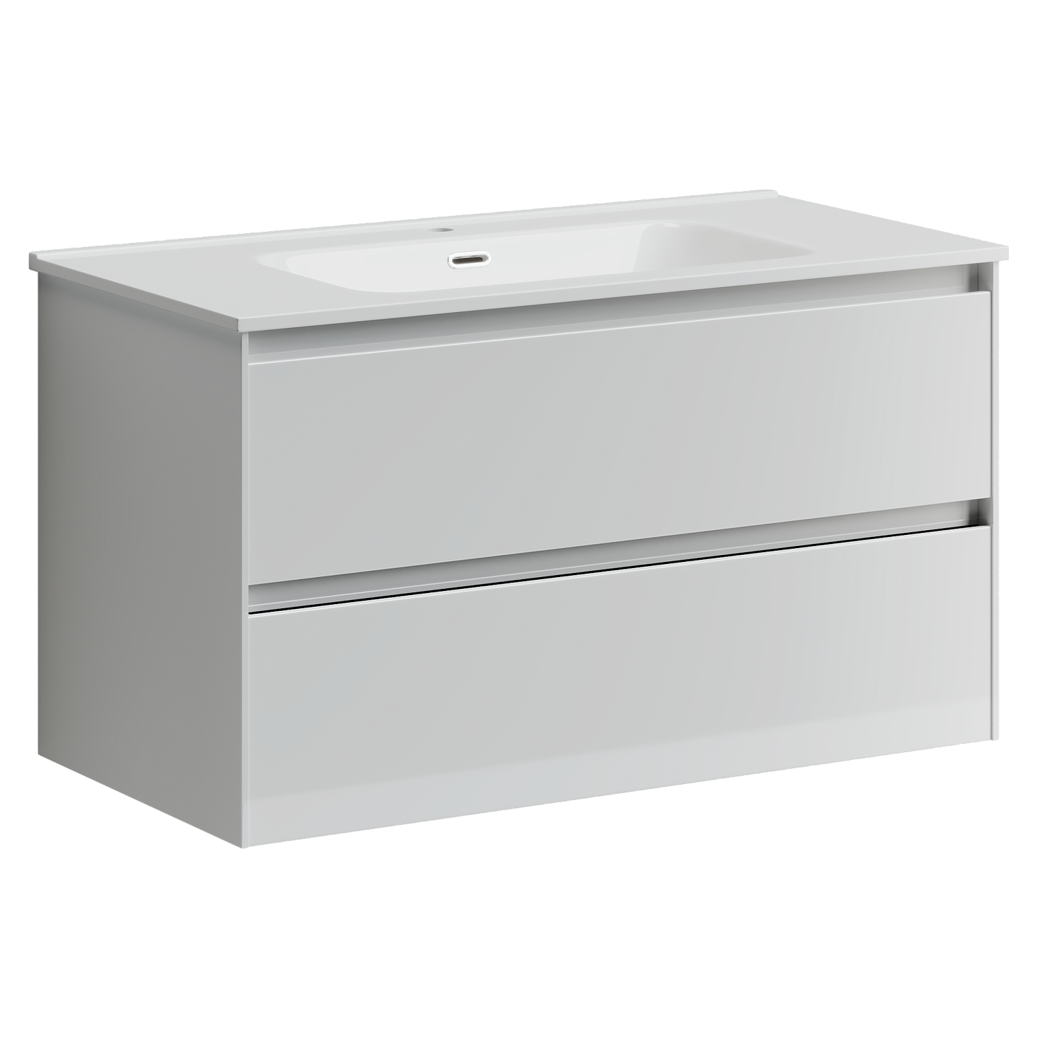 Sancos Cento Тумба для раковины подвесная 89x45x50h см, цвет: белый глянец CN90W