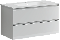 Sancos Cento Тумба для раковины подвесная 89x45x50h см, цвет: белый глянец CN90W