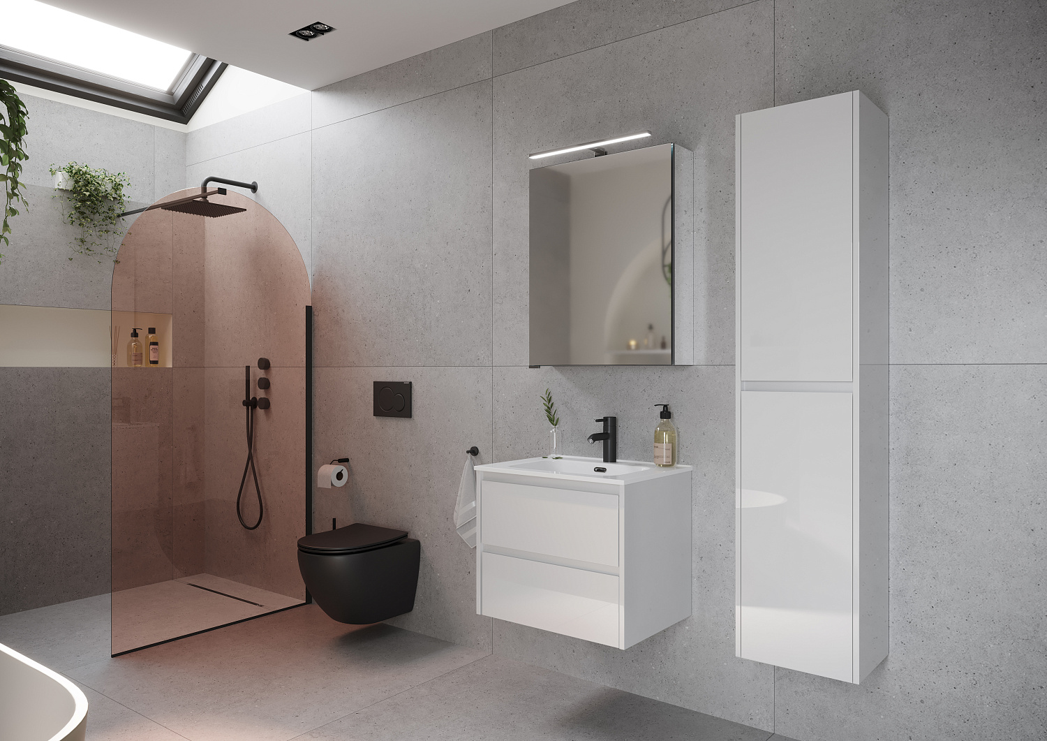 Sancos Libra Тумба для раковины подвесная 59x45x50h см, цвет: белый LB60W