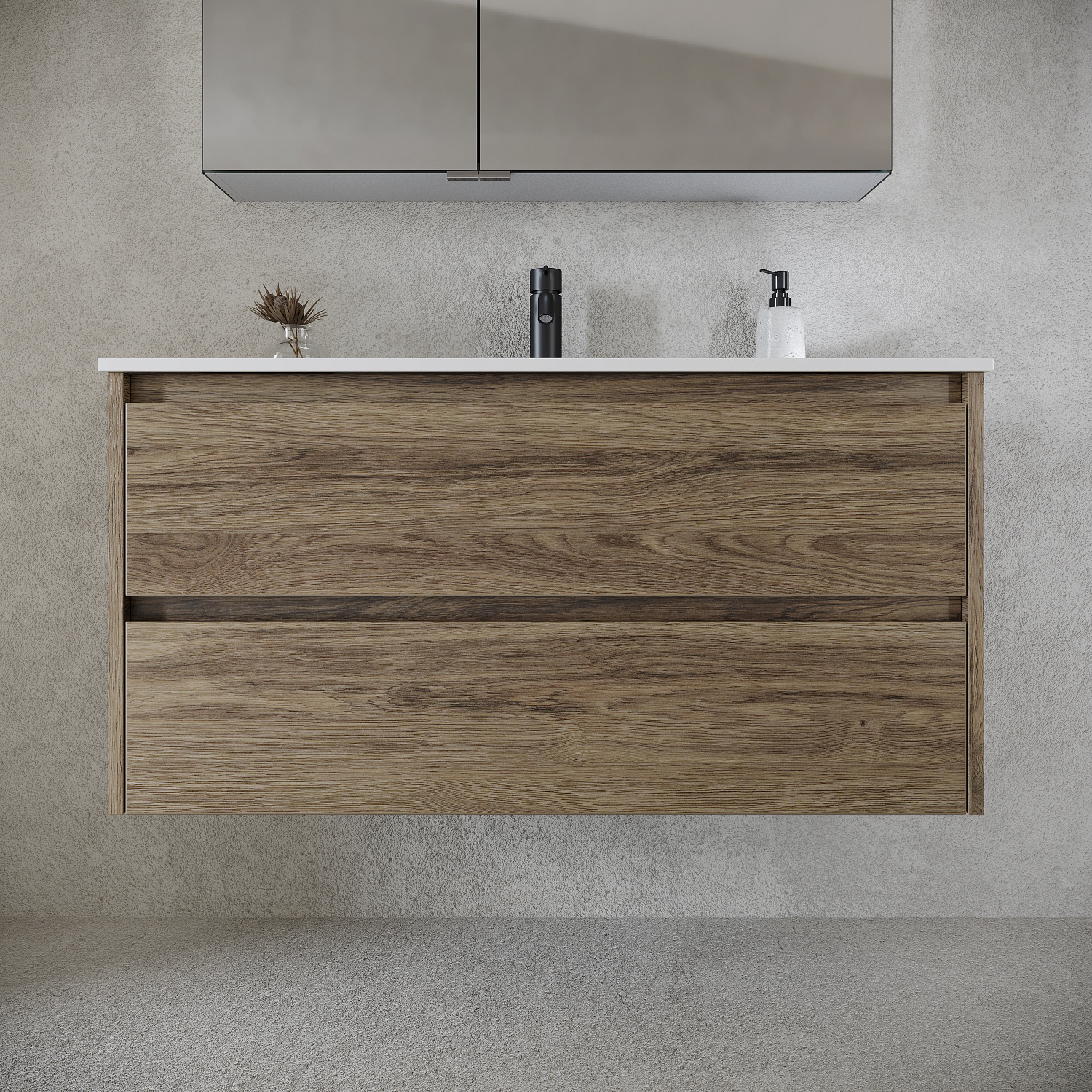 Sancos Libra Тумба для раковины подвесная 99x45x50h см, цвет: дуб чарльстон LB100ECH