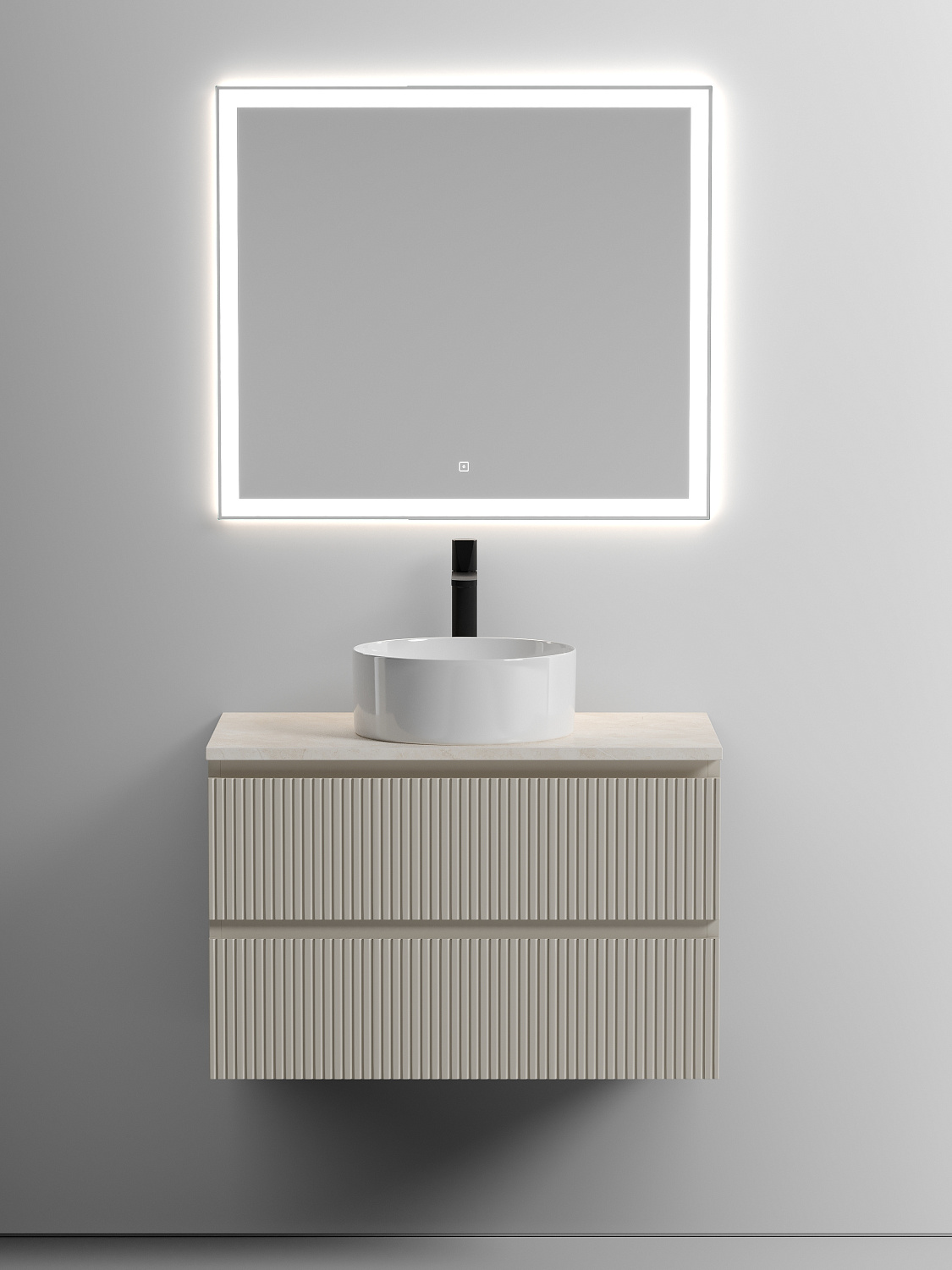 Sancos Столешница 80x46x2,1h см, цвет: kreman TT80A2X