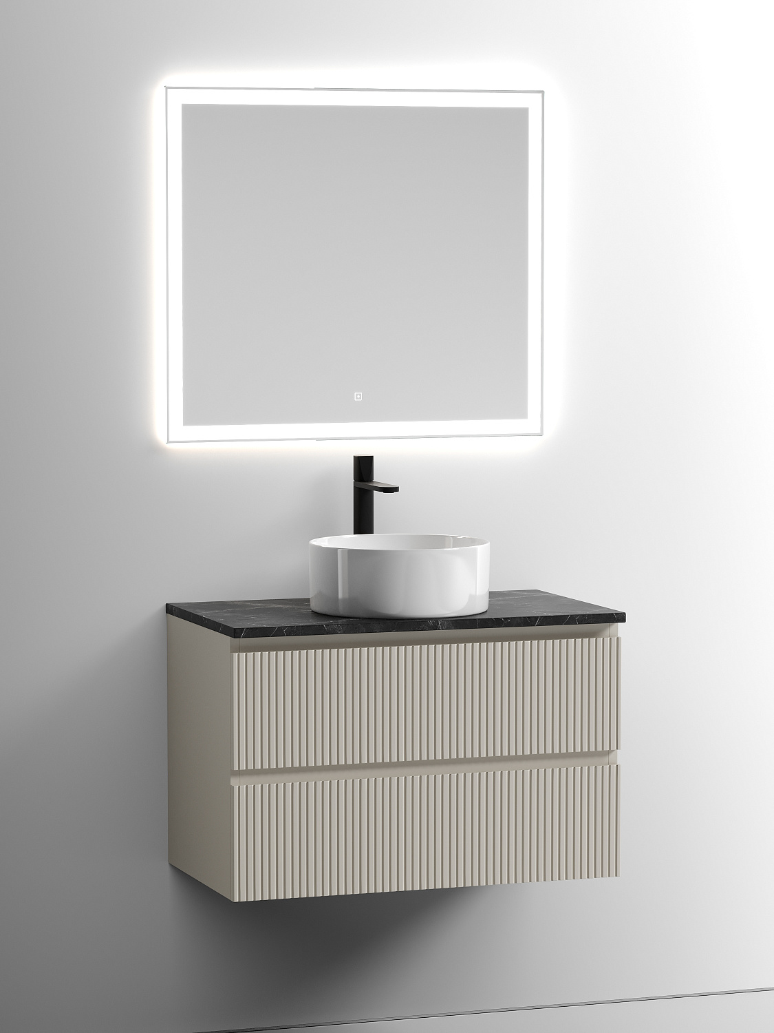 Sancos Столешница 80x46x2,1h см, цвет: black sky TT80A1X