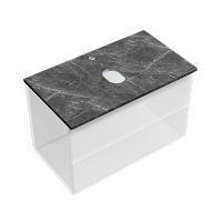 Sancos Столешница 80x46x2,1h см, цвет: black sky TT80A1X