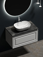 Sancos Столешница 80x46x2,1h см, цвет: black sky TT80A1X