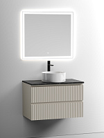 Sancos Столешница 80x46x2,1h см, цвет: black sky TT80A1X