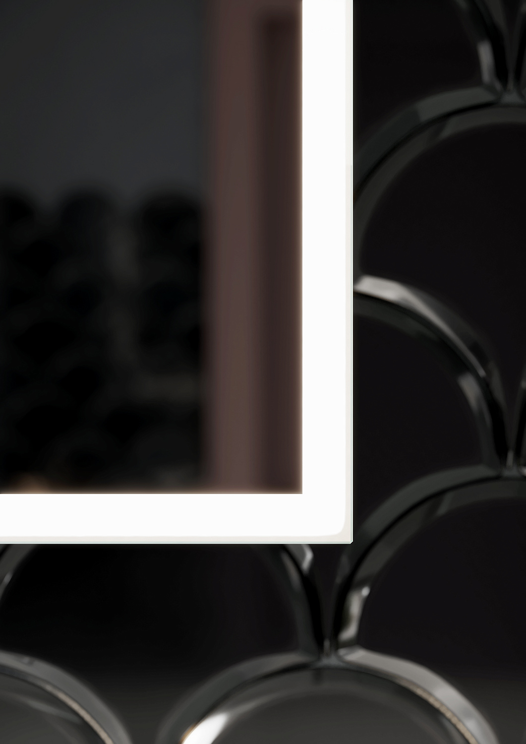 Sancos Cube Зеркальный шкаф 60x14x80h см, цвет: белый CU600