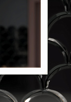 Sancos Cube Зеркальный шкаф 60x14x80h см, цвет: белый CU600