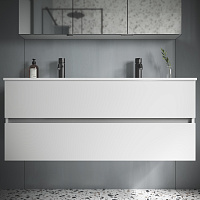 Sancos Urban Тумба для раковины подвесная 119x45x55h см, цвет: белый UR120-2W