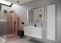 Sancos Libra Тумба для раковины подвесная 119x45x50h см, цвет: белый LB120-1W