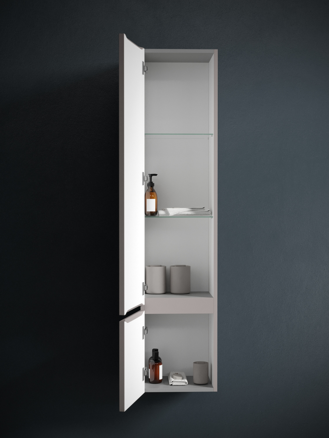 Sancos Very Шкаф-пенал подвесной 35x30x160h см, цвет: doha soft PVR35LSM