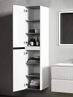 Sancos Snob R Шкаф-пенал подвесной 35x35x165h см, цвет: bianco PSNR35W