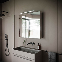 Sancos Hilton Зеркальный шкаф с подсветкой 80x14,8x74h см, цвет: белый Z800