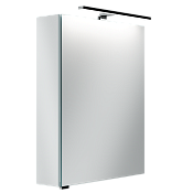 Sancos Hilton Зеркальный шкаф с подсветкой 60x14,8x74h см, цвет: белый Z600