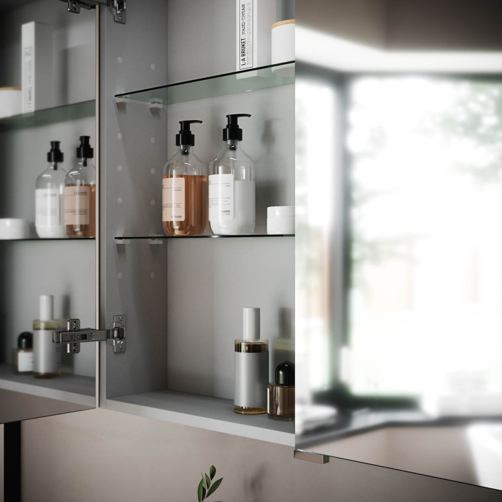 Sancos Hilton Зеркальный шкаф с подсветкой 120x14,8x74h см, цвет: белый Z1200