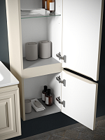 Sancos Very Шкаф-пенал подвесной 35x30x160h см, цвет: beige soft PVR35RCE