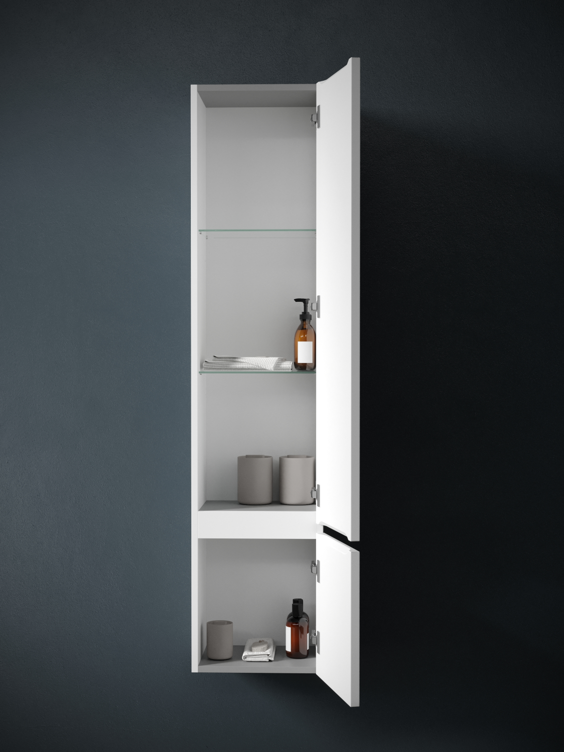 Sancos Very Шкаф-пенал подвесной 35x30x160h см, цвет: bianco PVR35RW