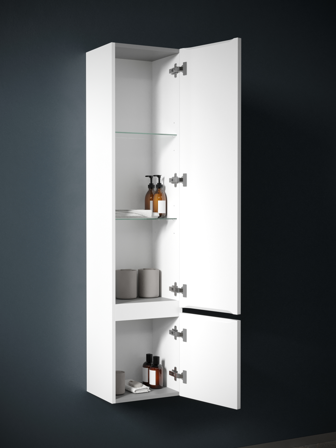 Sancos Very Шкаф-пенал подвесной 35x30x160h см, цвет: bianco PVR35RW