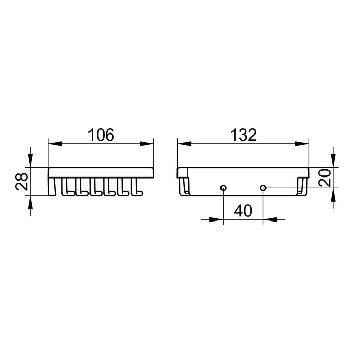 Keuco Мыльница-сетка, подвесная, цвет: хром 24941 010000