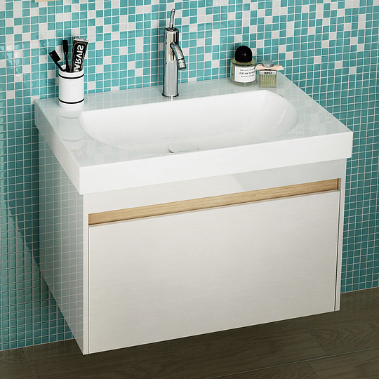 Kerama Marazzi Buongiorno Раковина подвесная 80х48х20h см с 1 отверстием, цвет: белый BG.wb.80