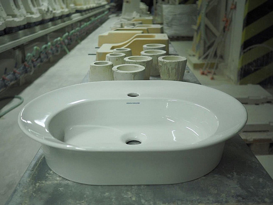 Kerama Marazzi Canaletto Раковина чаша 60x46x13h см с 1 отверстием, цвет: белый CN.wb.60