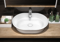 Kerama Marazzi Canaletto Раковина чаша 60x46x13h см с 1 отверстием, цвет: белый CN.wb.60