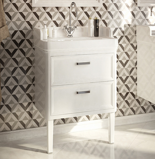 Kerama Marazzi Pompei Раковина подвесная 60х50х22h см с 1 отверстием, цвет: белый PO.wb.60