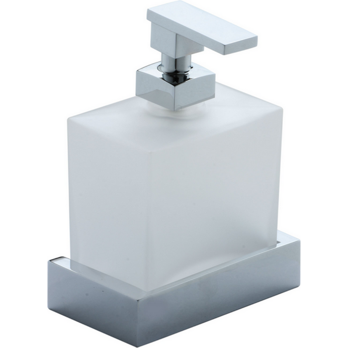 Cisal Quad Дозатор для жидкого мыла, подвесной, стеклянная колба, цвет: chrome QU09062021