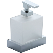 Cisal Quad Дозатор для жидкого мыла, подвесной, стеклянная колба, цвет: chrome QU09062021