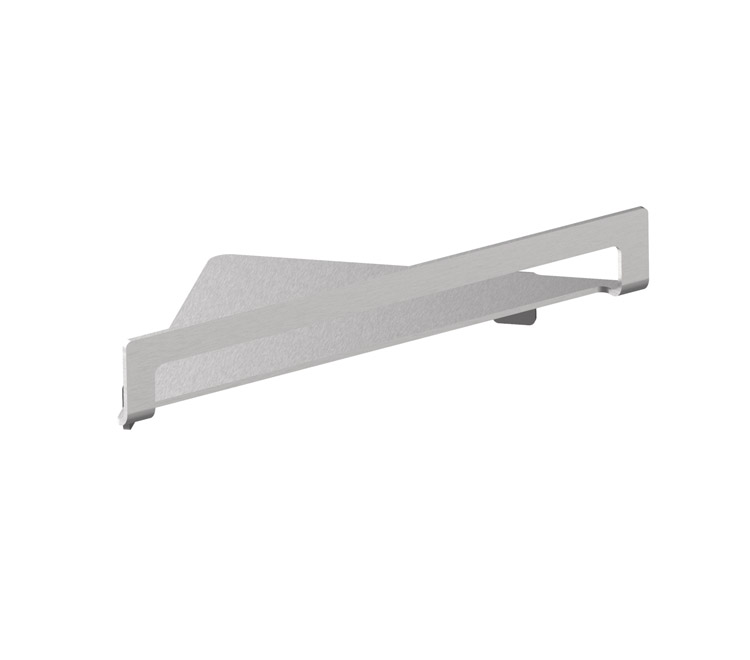 Almar Accessories Полка угловая 21,6х21,6 см, цвет: brushed stainless steel E300002.316
