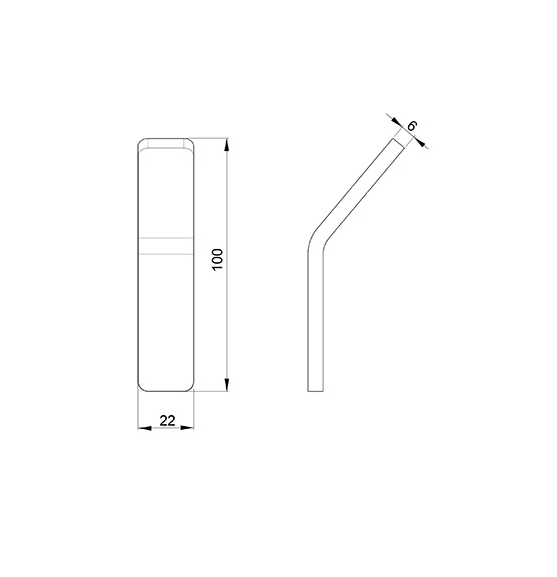 Almar Accessories Крючок для ванной, одинарный, цвет: brushed stainless steel E310001.316