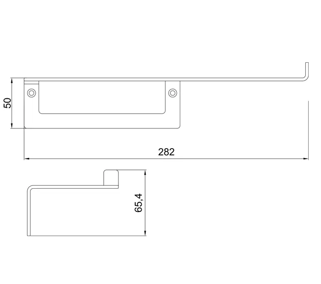Almar Accessories Держатель туалетной бумаги с полкой, цвет: chrome E317000.CR