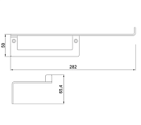 Almar Accessories Держатель туалетной бумаги с полкой, цвет: chrome E317000.CR