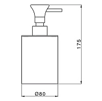 Cisal Vita Дозатор для жидкого мыла, настольный, композитная колба, цвет: chrome VI09061061