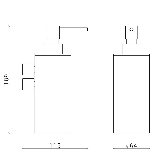 Cisal Xion Дозатор для жидкого мыла подвесной, латунная колба, цвет: inox XI090621D1