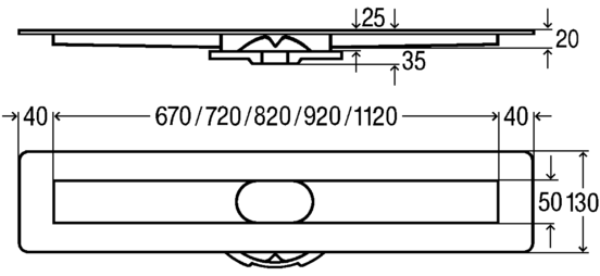 Viega Advantix Душевой лоток 80 см, цвет: нержавеющая сталь 753160