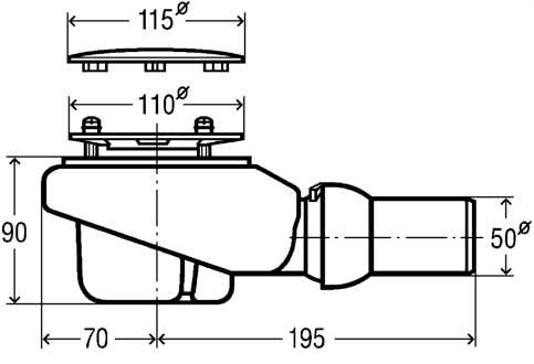 Viega Tempoplex Plus Сифон для душевого поддона, цвет: хром 578916