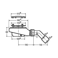 Viega Tempoplex Сифон для душевого поддона, цвет: хром 634100