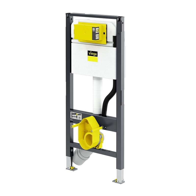 Viega Prevista Dry Инсталляция для подвесного унитаза 50x12x112h см, цвет: черный 771980