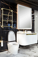 Panasonic Унитаз c функицией биде приставной 40,5x69,5 автомат. крышка с подогревом, фен, цвет белый 2711