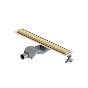 Boheme Premium Linear Трап линейный 60 см, с решеткой со щелью для воды и сифоном, цвет: gold 982-60-G