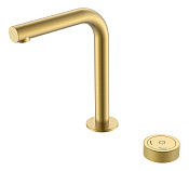 Boheme Tech Смеситель для раковины автомат. на 2 отв., выс. изл. 17,3 см, без д/к, цвет: matt gold 158-MG