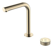 Boheme Tech Смеситель для раковины автоматический на 2 отв., выс. изл. 17,3 см, без д/к, цвет: gold 158-G