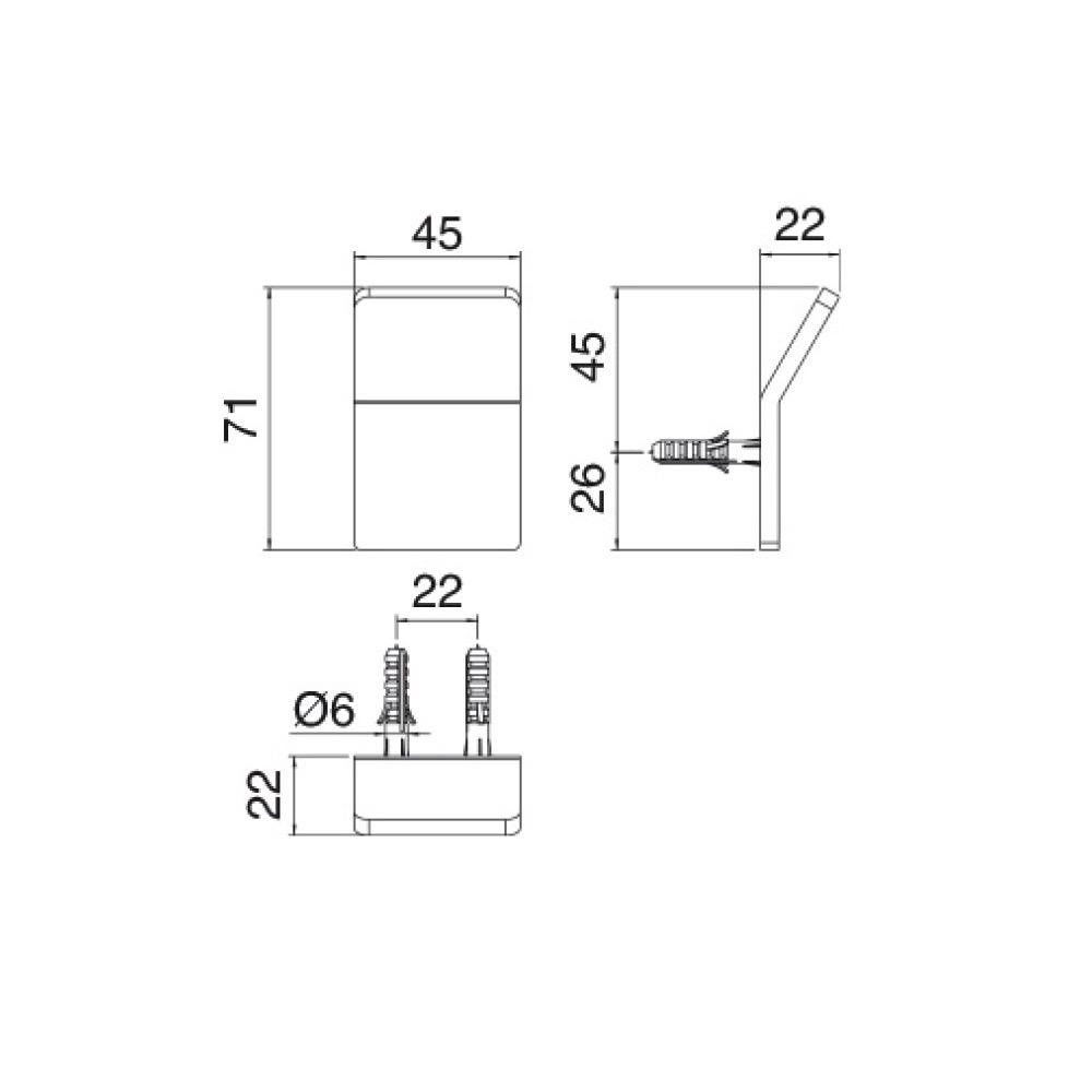 Treemme 5MM Крючок, нержавеющая сталь, цвет: нержавеющая сталь 9011IS