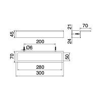 Treemme 5MM Полотенцедержатель 30 см, нержавеющая сталь, цвет: нержавеющая сталь 9024IS