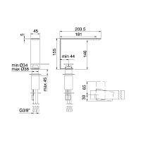 Treemme 5MM Смеситель для раковины, цвет: нержавеющая сталь 28115MIS