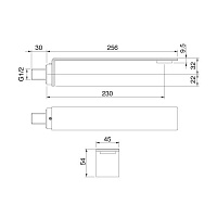 Treemme 5MM Излив настенный для раковины/ванны, цвет: нержавеющая сталь 2861IS