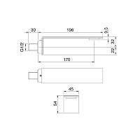 Treemme 5MM Излив настенный для раковины/ванны, цвет: нержавеющая сталь 2863IS