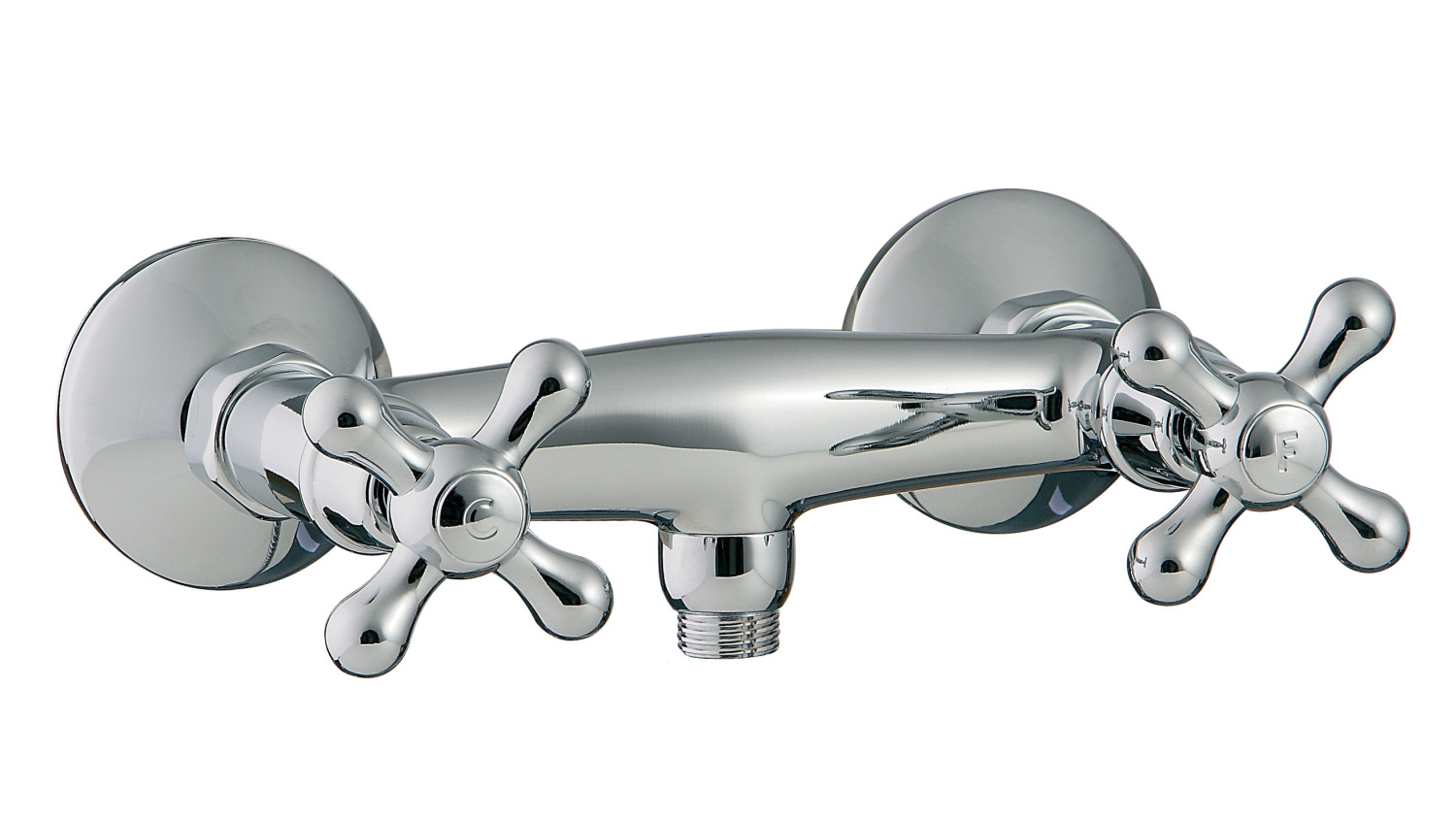 Treemme Romantica Смеситель для душа настенный, ручки PV, цвет: хром/керамика 3656CCPV
